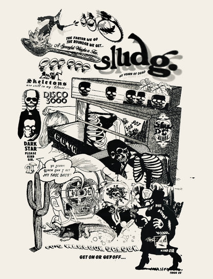 Sludg Dead Light Grey Tee