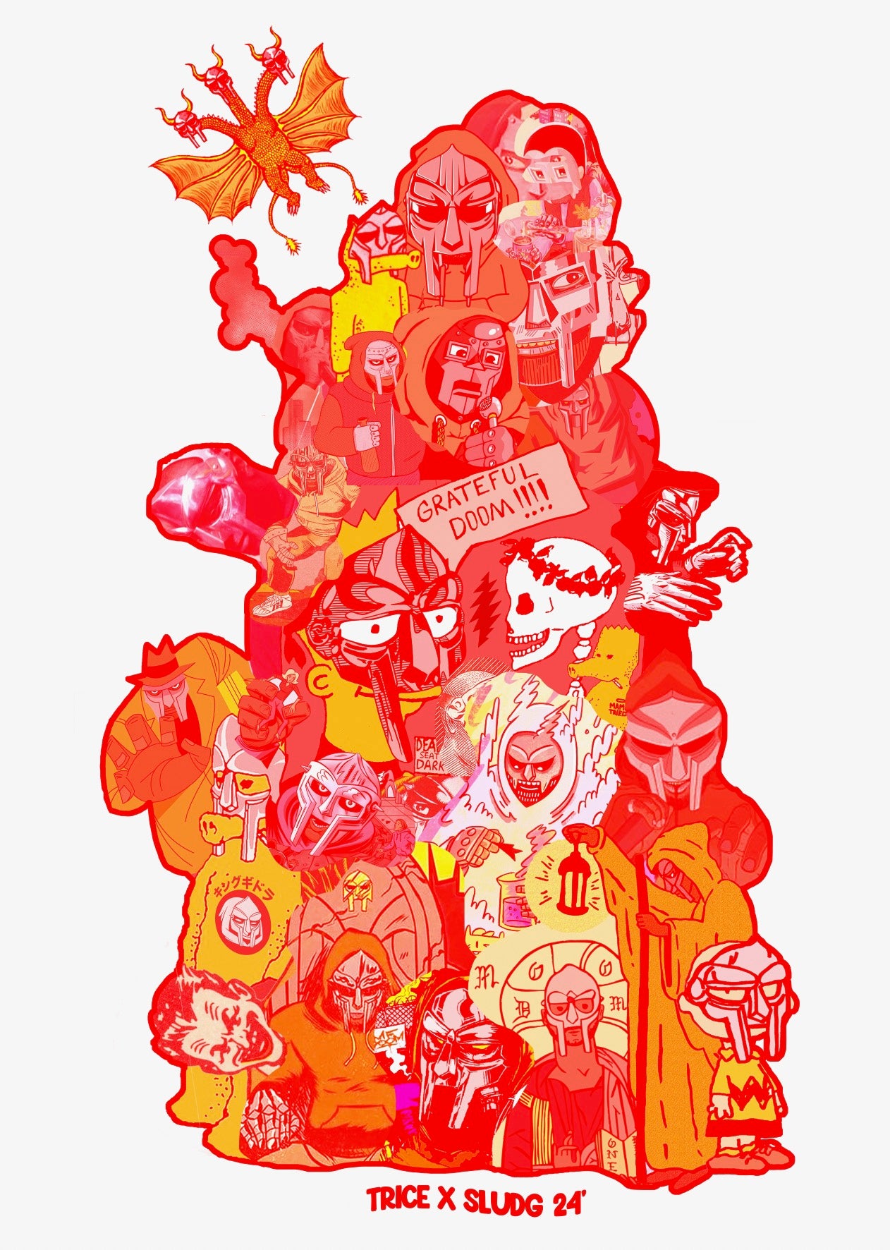 MF SLUDG PRINT 13x19in - signed and numbered by Trice Cat